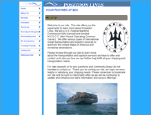 Tablet Screenshot of poseidonlinesusa.com